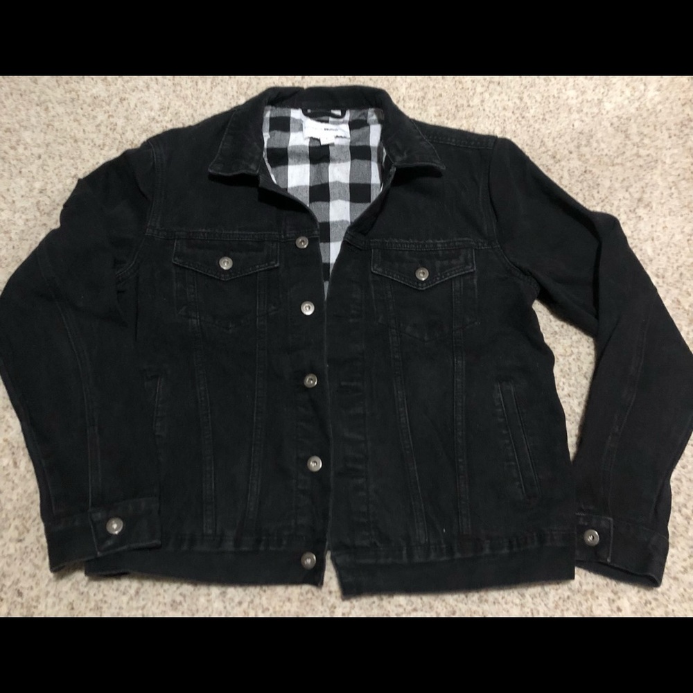 Mens denim jacket-black sz L